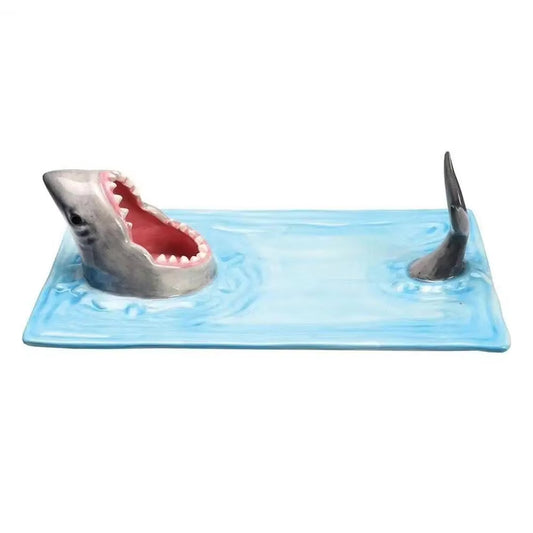 Shark Ceramic Plate Dumpling Plate